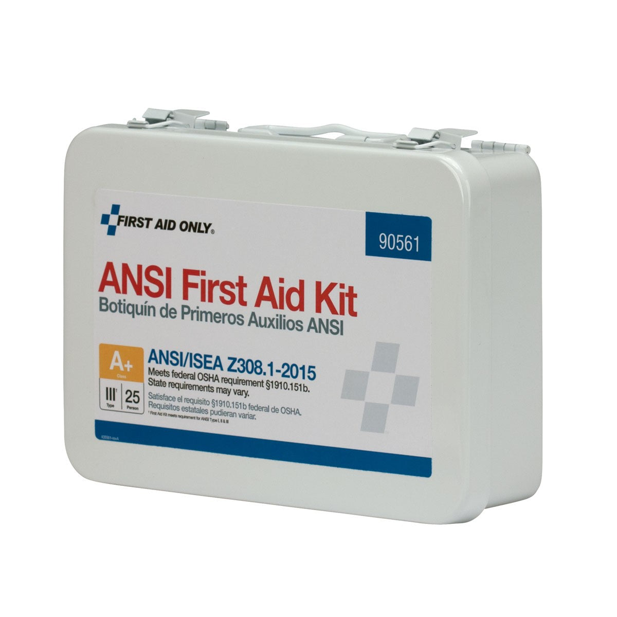First Aid Only 25 Person Metal First Aid Kit, ANSI A+, Type III