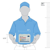 First Aid Only 25 Person Bulk Metal First Aid Kit, ANSI Compliant, Custom Logo