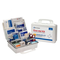 First Aid Only 25 Person Bulk Plastic First Aid Kit, ANSI Compliant, Custom Logo