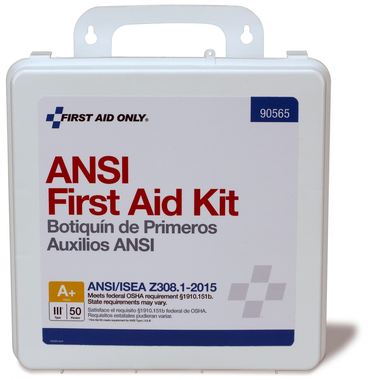 First Aid Only 50 Person Bulk Plastic First Aid Kit, ANSI A+, Type III