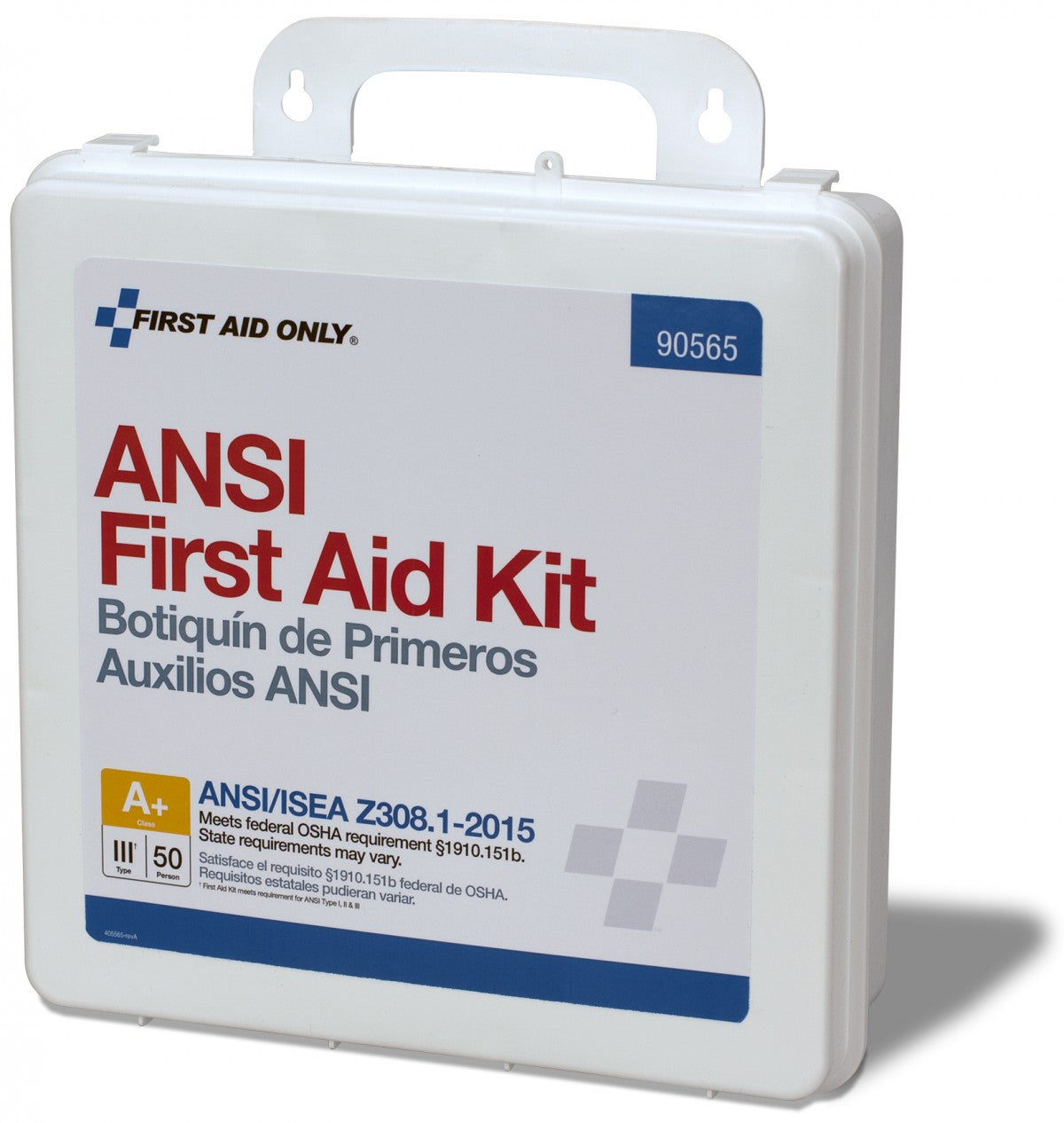 First Aid Only 50 Person Bulk Plastic First Aid Kit, ANSI A+, Type III