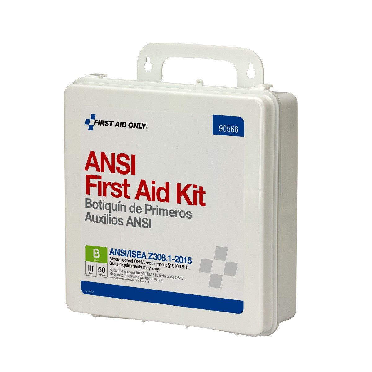 First Aid Only 50 Person Bulk First Aid Kit, ANSI B, Type III, Weatherproof Plastic Case