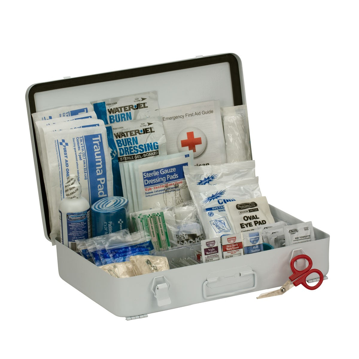 First Aid Only 50 Person Bulk First Aid Metal Kit, ANSI B, Type III