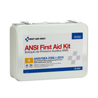 First Aid Only 25 Person 16 Unit ANSI A First Aid Kit, Steel, Weatherproof