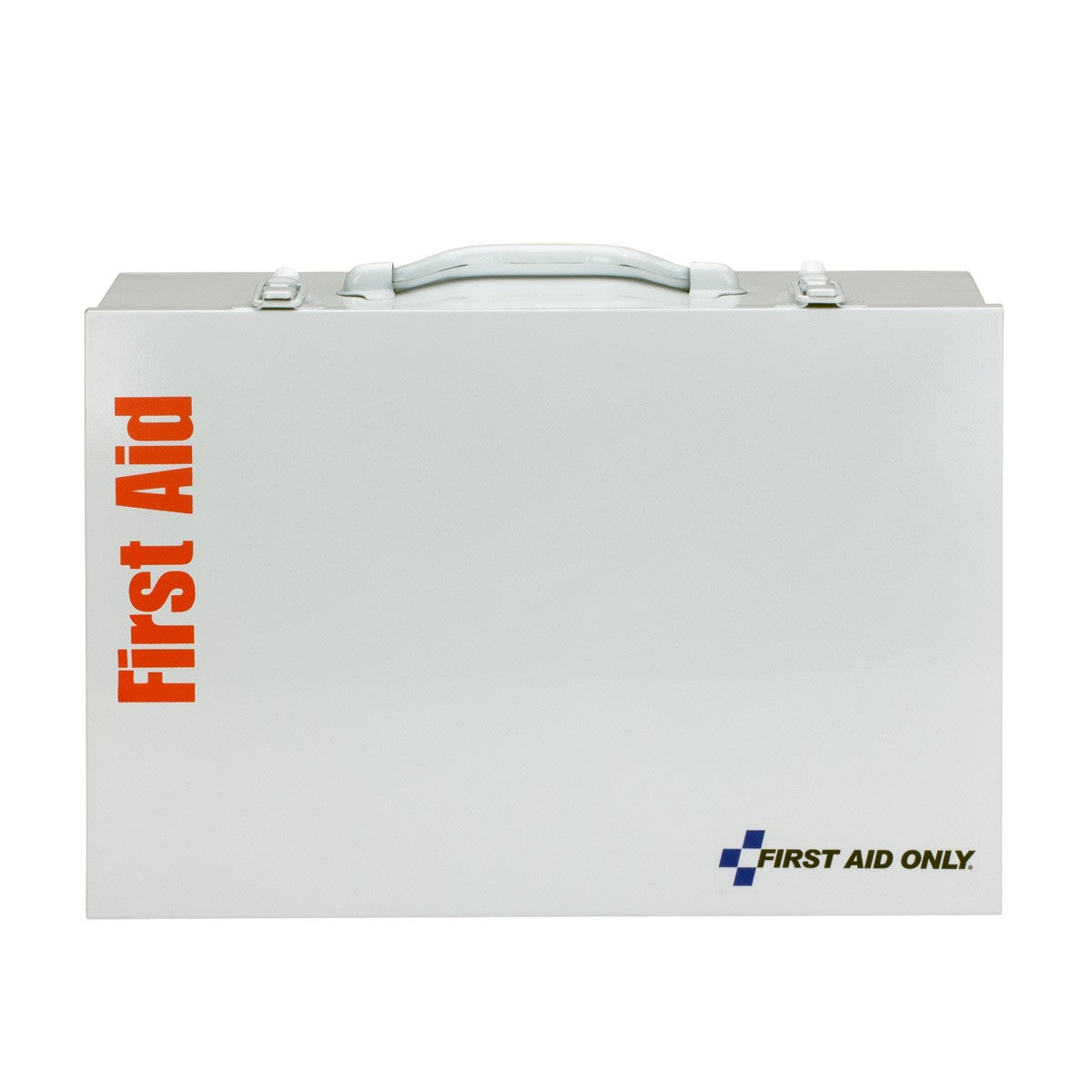 First Aid Only 75 Person 2 Shelf First Aid Metal Cabinet, ANSI B+, Type I and II, with Medications