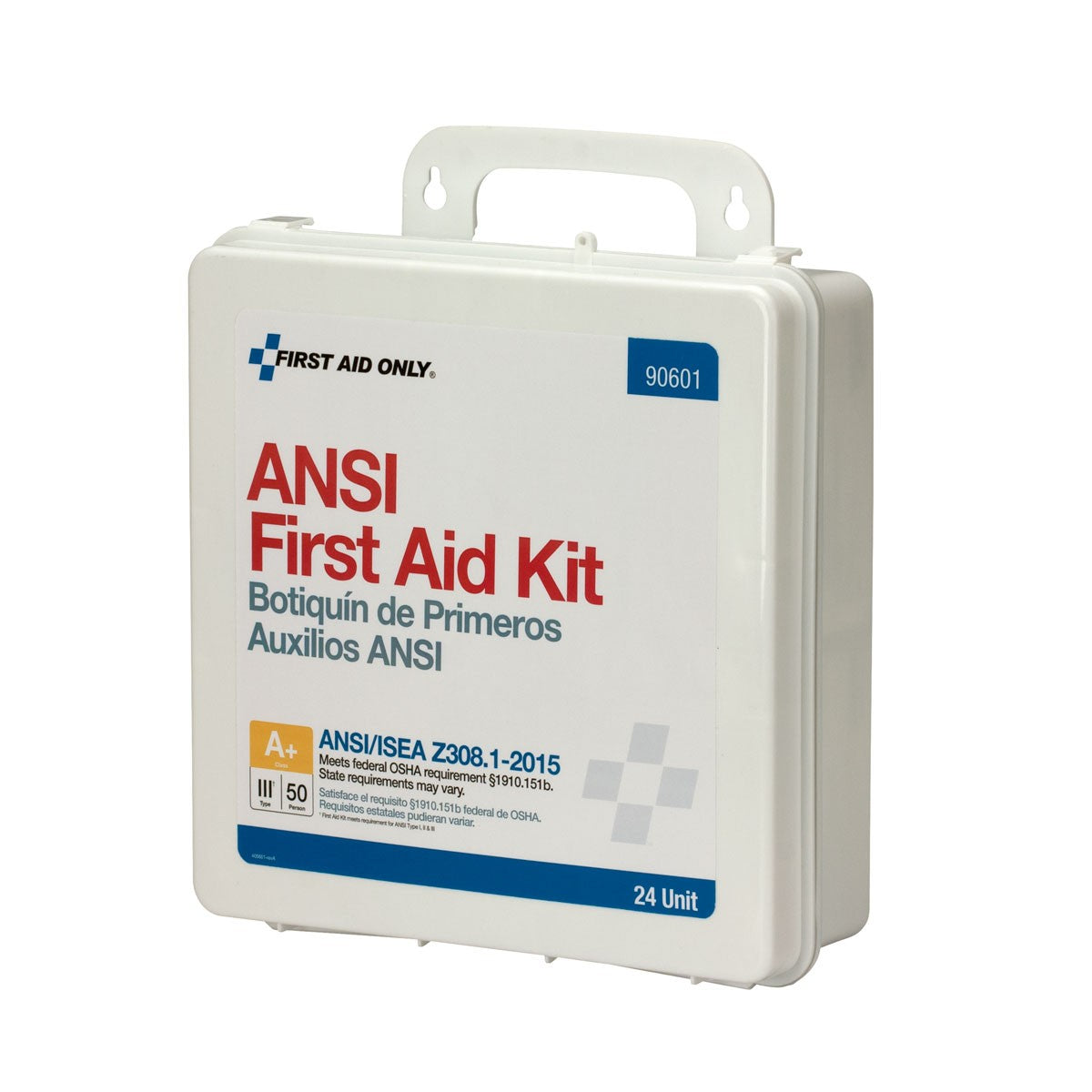 First Aid Only 50 Person 24 First Aid Kit, Plastic, Weatherproof, Unit ANSI A+, Type III