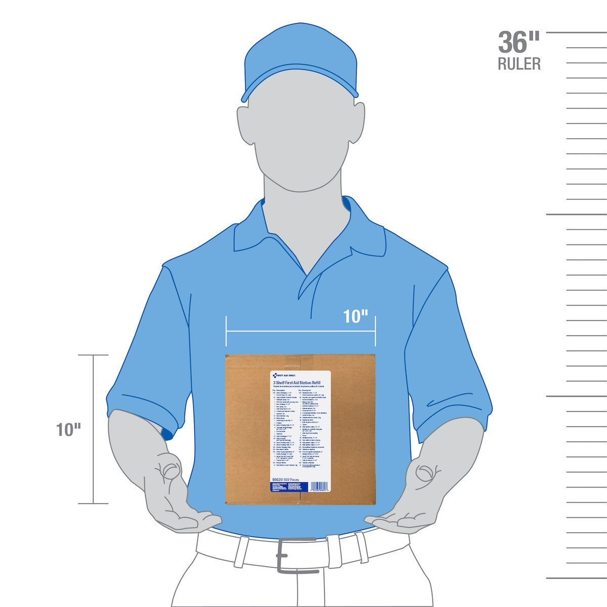 First Aid Only 3 Shelf First Aid Refill With Medications, ANSI A+ Compliant