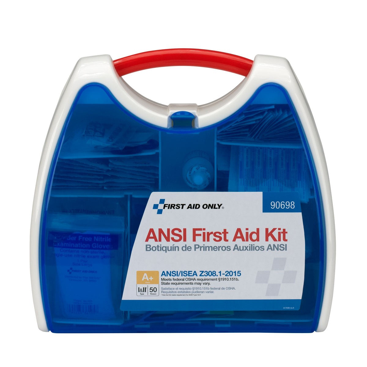 First Aid Only 50 Person Ready Care ANSI A+ Compliant Large First Aid Kit, Plastic Case