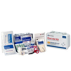 First Aid Only 10 Person Bulk Metal First Aid Kit, ANSI Compliant, Custom Logo