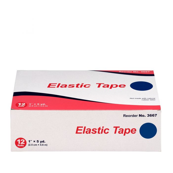 First Aid Only 1" x 5 Yd. Elastic Tape, 12 Per Box
