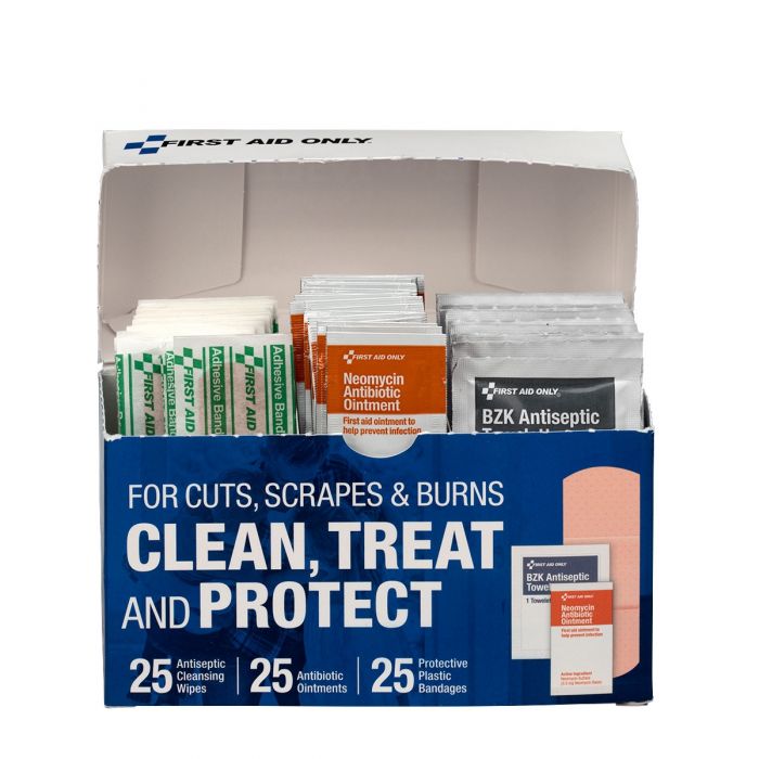 First Aid Only Clean Treat and Protect for Cuts, Scrapes & Burns