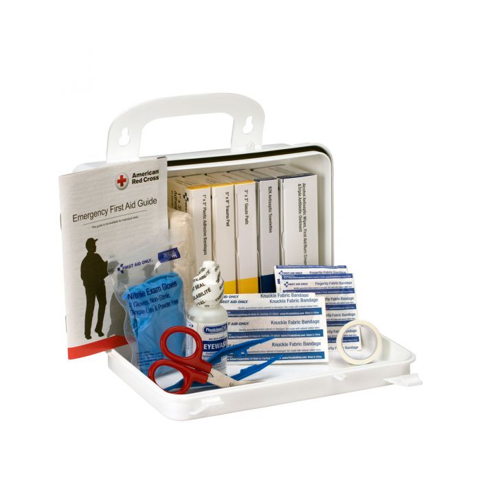 First Aid Only 10 Person Plastic Light Duty Vehicle First Aid Kit