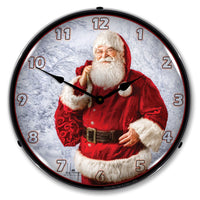 Jolly Santa 14" LED Wall Clock