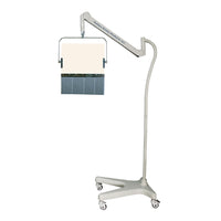 Phillips Safety Mobile Overhead Lead Acrylic Barrier with Lead Curtain and Square Arm