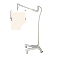 Phillips Safety Mobile Overhead Lead Acrylic Barrier with Torso Cutout and Offset Arm