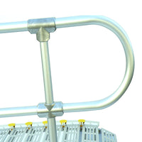 Roll-A-Ramp Anodized Aluminum Handrails with Loop Ends