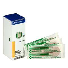 First Aid Only SmartCompliance Refill 1" x 3" Adhesive Plastic Bandages, 25 Per Box