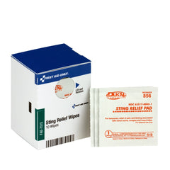 First Aid Only Smart Compliance Refill Sting Relief Wipes, 10 Per Box