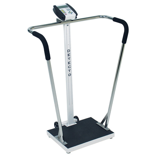 Detecto 6855MHR Multifunctional Digital Handrail Scales with Height Rod