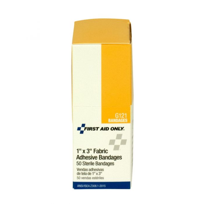 First Aid Only 1" x 3" Fabric Bandages, 50 Per Box