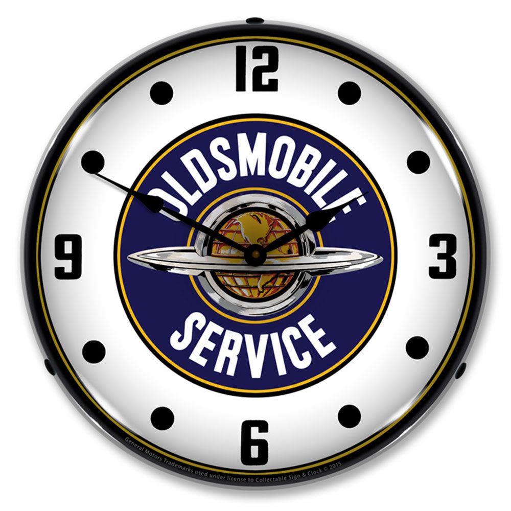 Oldsmobile Service 14" LED Wall Clock