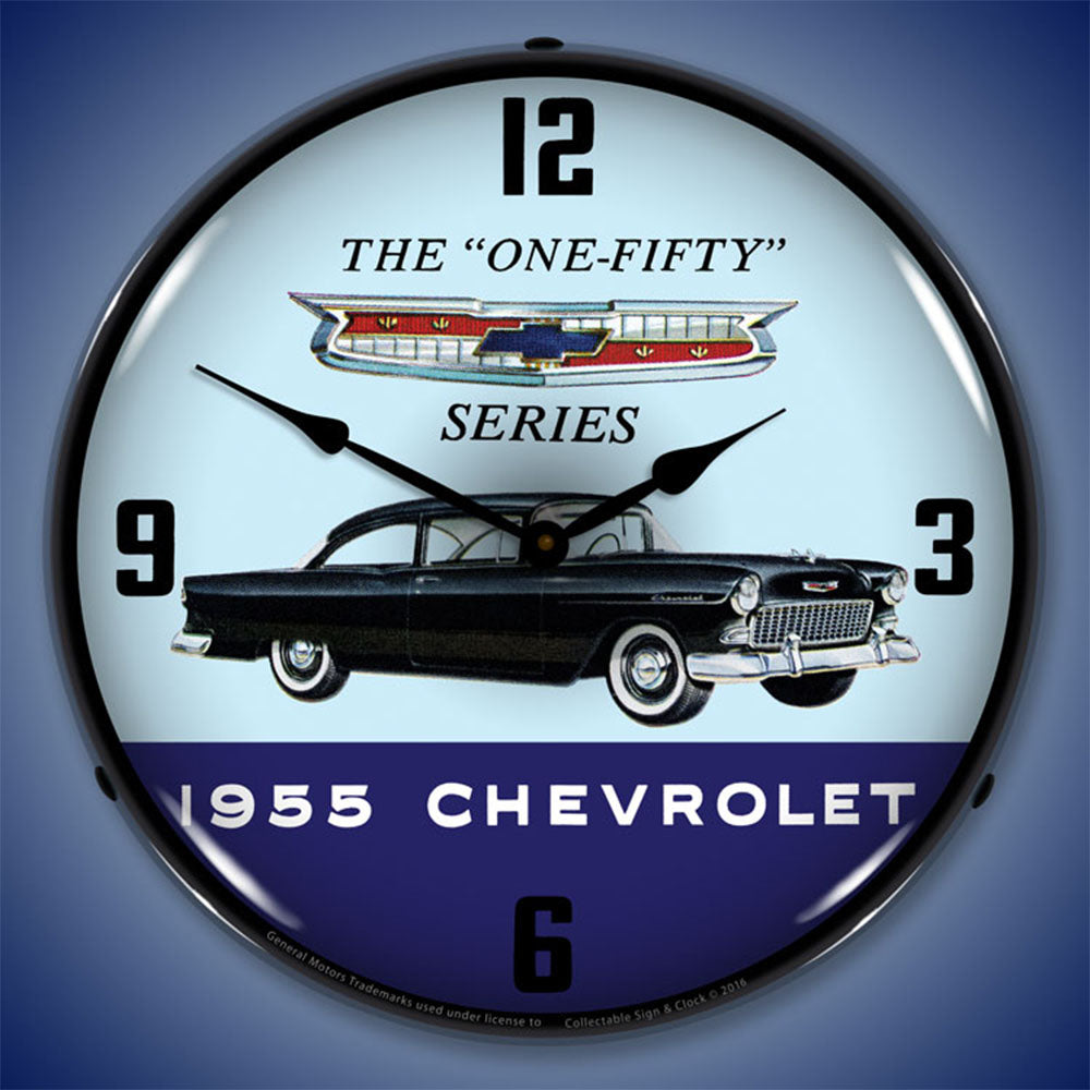 1955 Chevrolet "The One Fifty Series" 14" LED Wall Clock