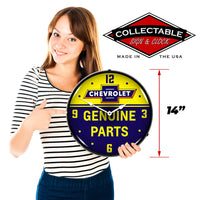 Chevrolet Bowtie Genuine Parts 14" LED Wall Clock