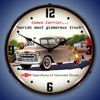 1957 Chevrolet Task Force 57 Cameo Truck 14" LED Wall Clock