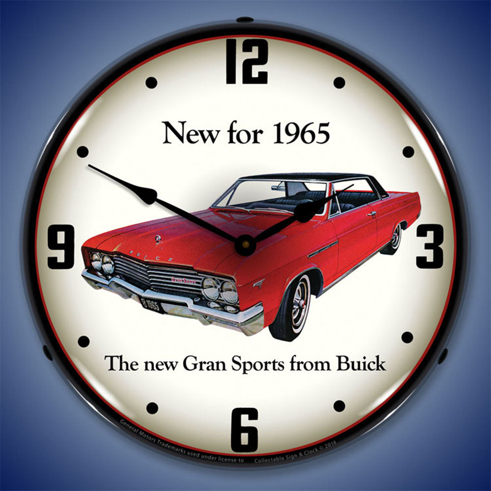 1956 Buick Gran Sports "New for 1965" 14" LED Wall Clock