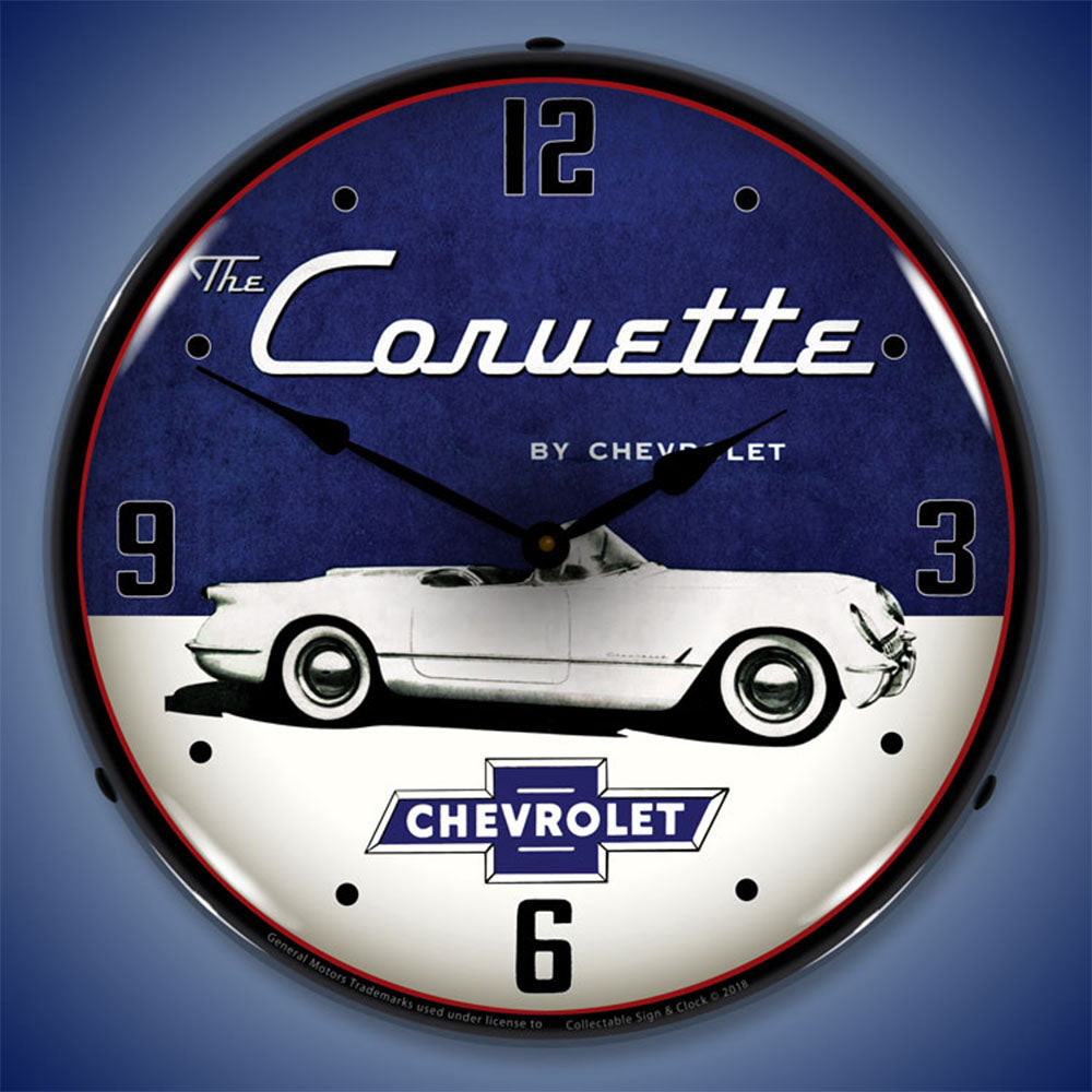 1954 The Corvette by Chevrolet 14" LED Wall Clock