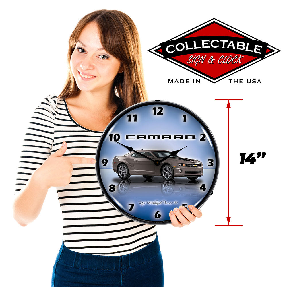 Camaro G5 Cyber Grey 14" LED Wall Clock