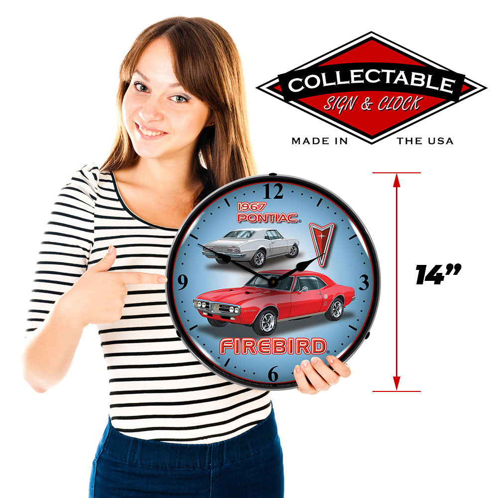 1967 Pontiac Firebird 14" LED Wall Clock