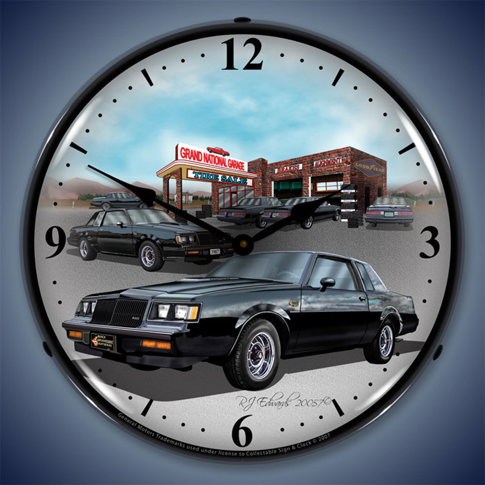1987 Buick Grand National Garage 14" LED Wall Clock
