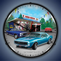 1967 Camaro Garage 14" LED Wall Clock