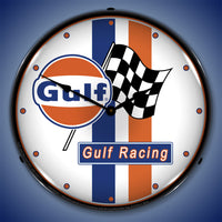 Gulf Racing 14" LED Wall Clock