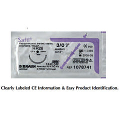 Jorgensen Labs Catgut Chromic w/ Needle, 1/2 Circle, Round Bodied , 26mm L, 0 (Pack of 12)