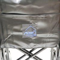 MOBB Bariatric Steel Wheelchair, 22" Seat, Detachable Arm Rest & Elevated Leg Rest