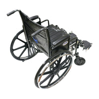 MOBB Bariatric Steel Wheelchair, 22" Seat, Detachable Arm Rest & Elevated Leg Rest