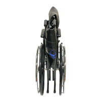 MOBB Bariatric Steel Wheelchair, 22" Seat, Detachable Arm Rest & Elevated Leg Rest