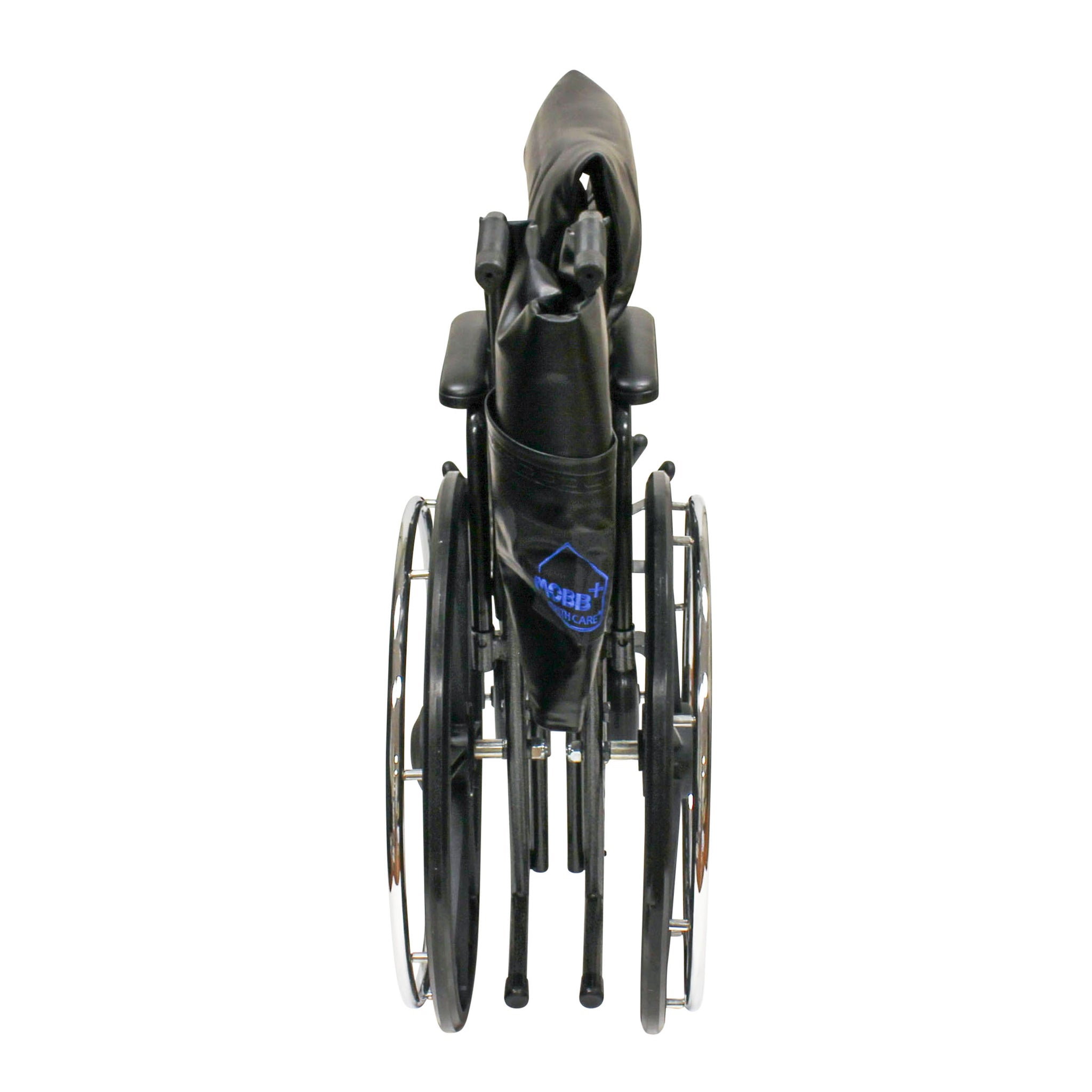 MOBB Bariatric Steel Wheelchair, 22" Seat, Detachable Arm Rest & Elevated Leg Rest