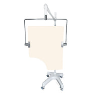 Phillips Safety Mobile Overhead Lead Acrylic Barrier with Torso Cutout and Offset Arm