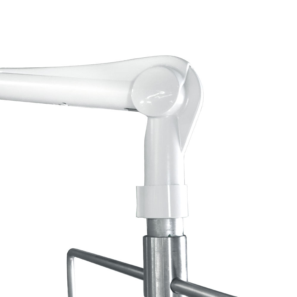 Phillips Safety Mobile Overhead Lead Acrylic Barrier with Torso Cutout and Offset Arm