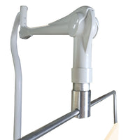 Phillips Safety Mobile Overhead Lead Acrylic Barrier with Torso Cutout and Offset Arm