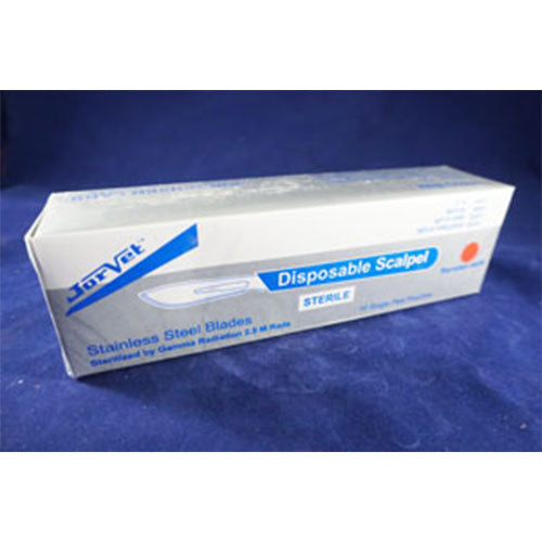 Jorgensen Labs Disposable Stainless Steel Scalpels (Pack of 10)