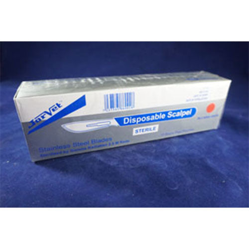 Jorgensen Labs Disposable Stainless Steel Scalpels (Pack of 10)