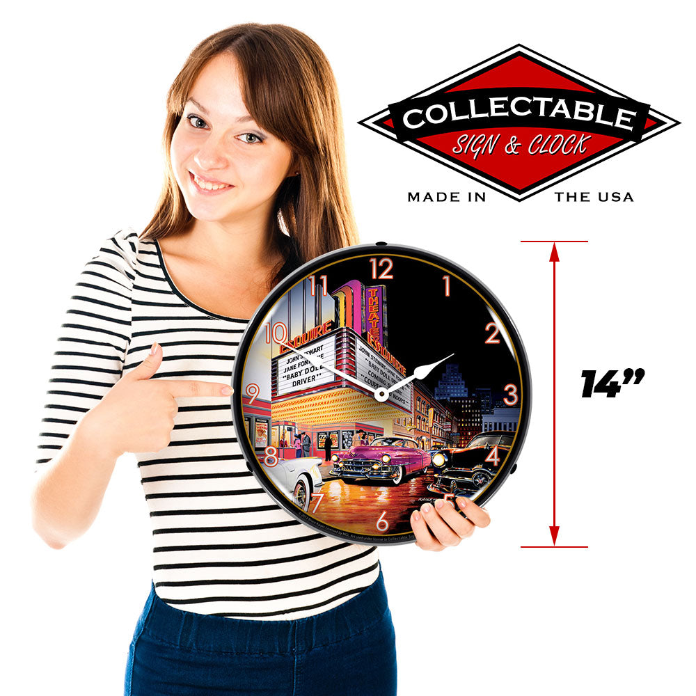 Esquire Theatre 14" LED Wall Clock