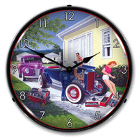 Shade Tree Mechanic 14" LED Wall Clock