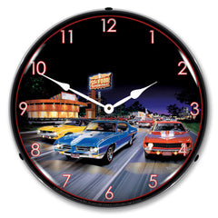 Woodward Avenue 14" LED Wall Clock