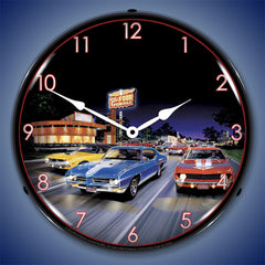 Woodward Avenue 14" LED Wall Clock