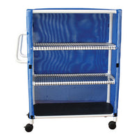 MJM Jumbo 3-Shelf Linen Cart with Protective Cover